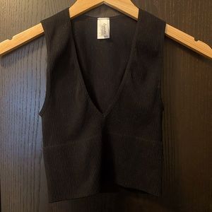 Black one size sleeveless crop top 🖤